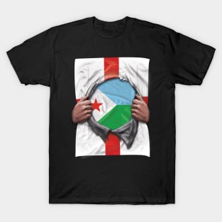 Djibouti Flag English Flag Ripped - Gift for Djiboutian From Djibouti T-Shirt